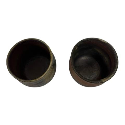 未使用品 備前焼 小西陶古 茶器揃 湯呑みセット総柄 マルチカラー