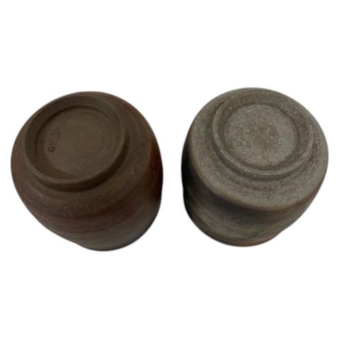 未使用品 備前焼 小西陶古 茶器揃 湯呑みセット総柄 マルチカラー