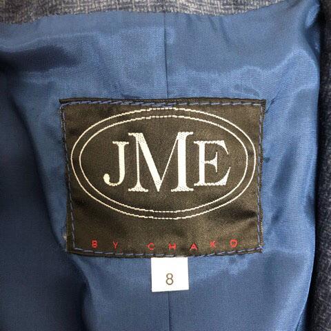 jme by chako ジャケット ブレザー 総柄 8 紺 ネイビー レディース 