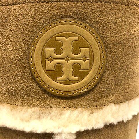 美品 TORY BURCHトリーバーチ ロゴ ムートンブーツ ゴールド TORY BURCH（トリーバーチ） TORY BURCH 33138333 NADINE MID SHAFT