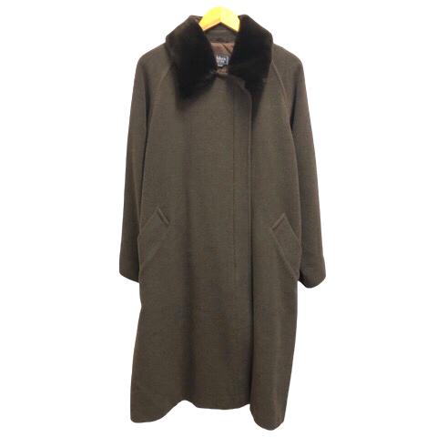 MaxMara ロングコートダークブラウン