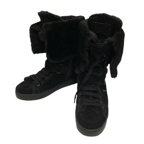 PRADA ムートンブーツ 35.5 22.5センチ！ ムートン 22.5cm PRADA(プラダ) ブーツ(レディース) - 海外通販