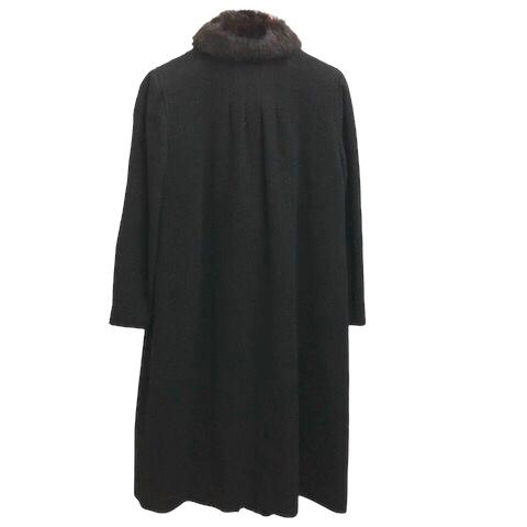 コジャーナ cojana コート フォックスファー ウール混 無地 ロング丈 9  