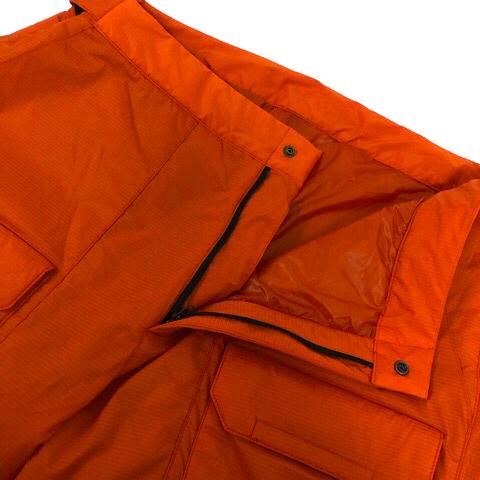 【中古】未使用品 グッチ GUCCI ｘTHE NORTH FACE 663764 ナイロンカーゴパンツ ボトムス ロゴ プリント 中わた M オレンジ メンズ GUCCI（グッチ） 未使用品 xTHE NORTH FACE 663764 ナイロンカーゴ