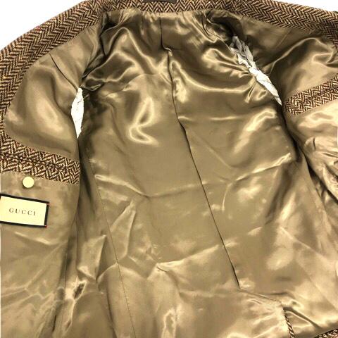 GUCCI 未使用品 グッチ 22AW 644450 ZAFUT ウールヘリンボーン GUCCI 未使用品 グッチ 22AW 644450 ZAFUT ウールヘリンボーン