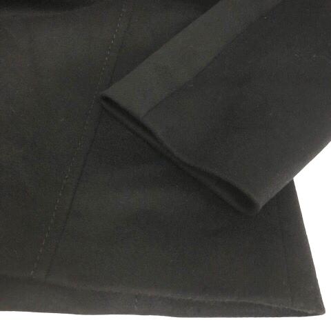 【中古】レリアン Leilian カシミヤ ミンクファー コート 膝丈 無地 9 黒 ブラック レディース レリアン Leilian カシミヤ ミンクファー コート 膝丈 無地 9 黒