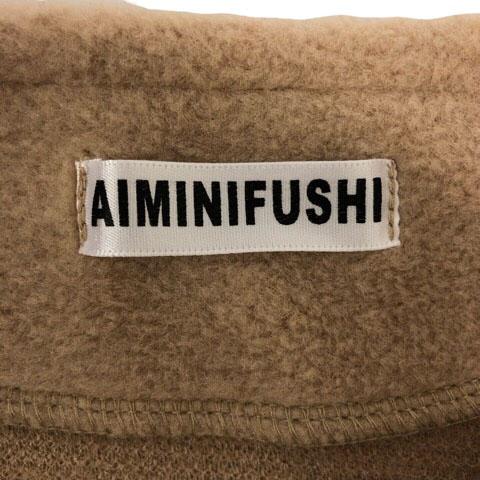 アミンフューシ AIMINIFUSHI ノーカラーコート アウター クルーネック