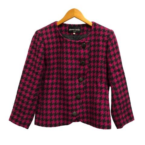 pierre cardin チェック柄 ポンチョ 新品