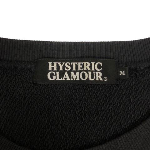 ヒステリックグラマー HYSTERIC GLAMOUR トレーナー 長袖 クルーネック プリント コットン M 黒 ブラック ピンク メンズ｜vectorpremium｜03