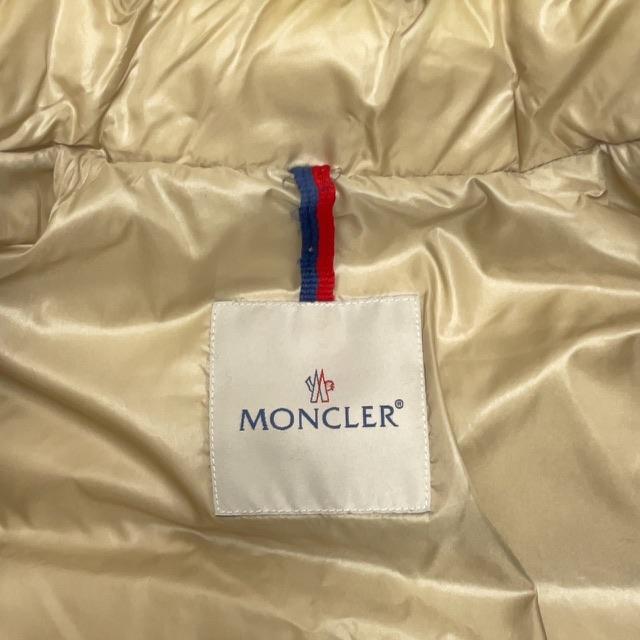 モンクレール MONCLER 国内正規 ヒマラヤ HIMARAYA ダウンジャケット フェザー混 デカロゴ ワッペン フーディー 1 グレー ベージュ メンズ｜vectorpremium｜06