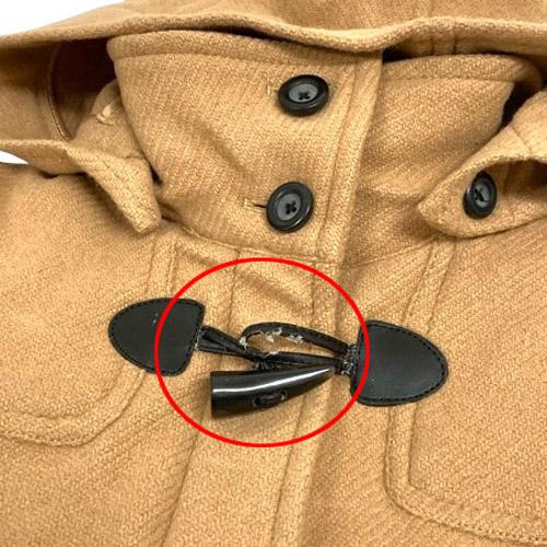 エディーバウアー EDDIE BAUER ダッフルコート フード ウール混 ミドル