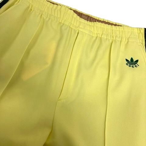 GUCCI × adidas / トラックパンツ/48/ポリエステル/YLW/714926 ZAKQ9 GUCCI（グッチ） 未使用品 ×adidas 714926 ZAKQ9 トラックパンツ