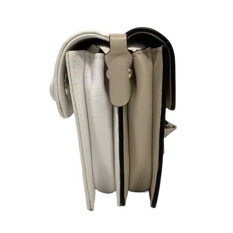 【中古】未使用品 メゾンマルジェラ SB1WD0002 NEW LOCK Horizontal ショルダーバッグ クラッチバッグ レザー ベージュ 白 黒 レディース 未使用品 メゾンマルジェラ SB1WD0002 NEW LOCK Horizontal ショルダー