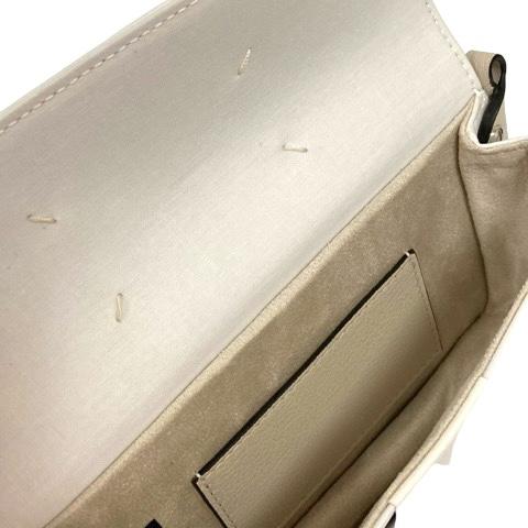 Martin Margiela ベージュ レザー クラッチ ショルダーバッグ Martin Margiela ベージュ レザー クラッチ ショルダーバッグ