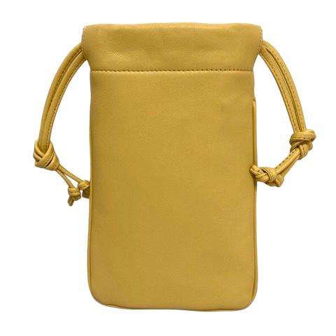 CELINE セリーヌ ドローストリング モバイルポーチ キュイル