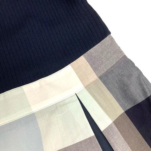 ブルーレーベルクレストブリッジ ドッキングワンピース クルーネック  