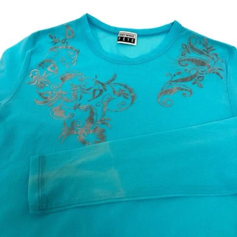 ISSEY MIYAKE FETE 総柄　カットソー ISSEY MIYAKE イッセイミヤケ FETE カットソー 長袖 クルー