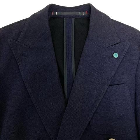 カンタレリ Cantarelli ジャケット ブレザー Vネック 無地 長袖 40 紺