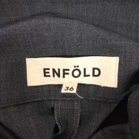 エンフォルド ENFOLD サロペット パンツ ボトムス タック ベルト