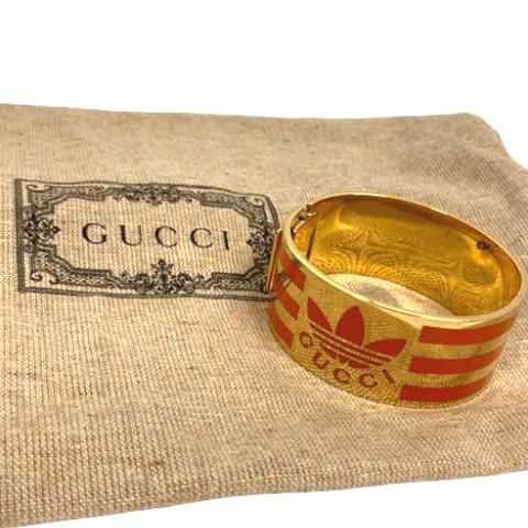 GUCCI 未使用品 グッチ ×アディダス adidas カフ ブレスレット