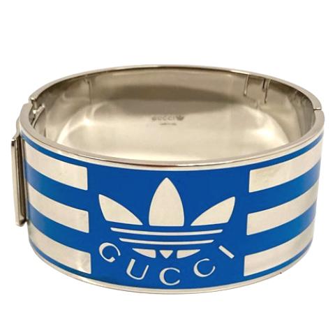 GUCCI アディダスロゴ バングル GUCCI 未使用品 グッチ ×アディダス adidas ブレスレット