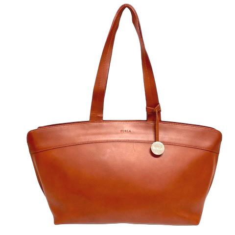 FURLA（フルラ） トートバッグ ハンドバッグ レザー ワンポイント ロゴ