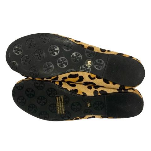 美品Tory Burch トリーバーチ フラットシューズ レオパード ハラコ TORY BURCH トリーバーチ フラットシューズ バレエシューズ