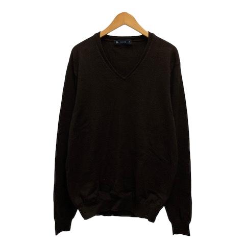 NEW BASIC STYLE PLUS ONE ニット セーター Vネック カシミヤ混 NEW BASIC STYLE PLUS ONE ニット セーター Vネック カシミヤ混