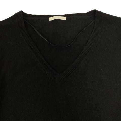 MAHF マーフ　Vネック長袖ウェア ベージュ黒 MAHF マーフ Vネック長袖ウェア ベージュ黒