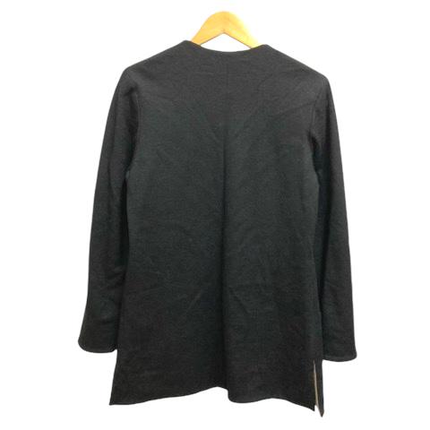 renown ensuite ジャケット ウール ボタンレス ノーカラー 羽織 長袖 