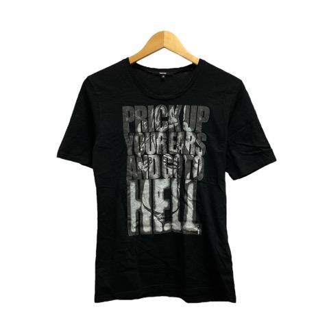 シェラック SHELLAC Tシャツ 半袖 クルーネック ロゴプリント コットン 