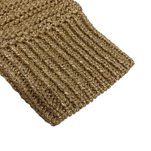 マテリアミラノ MATERIA MILANO ロングカーディガン 長袖 無地 ラメ 38  