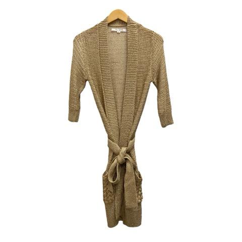 マテリアミラノ MATERIA MILANO ロングカーディガン 長袖 無地 ラメ 38  