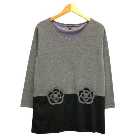 クレイサス CLATHAS チュニック カットソー ワンポイント 長袖 38 