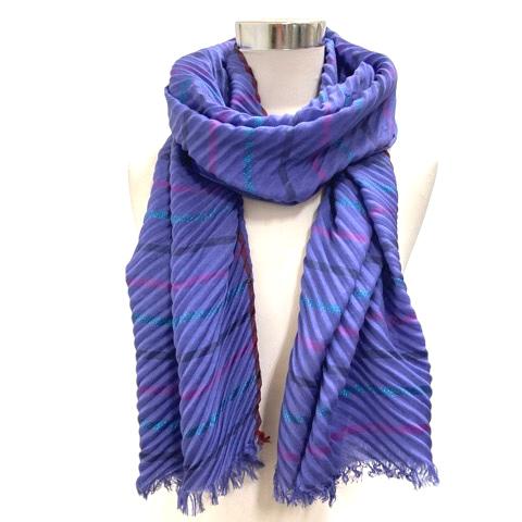 ミーイッセイミヤケ me ISSEY MIYAKE ストール スカーフ プリーツ 