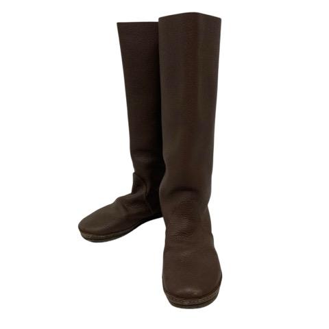 コース KOOS ロング ブーツ レザー 24cm ブラウン レディース