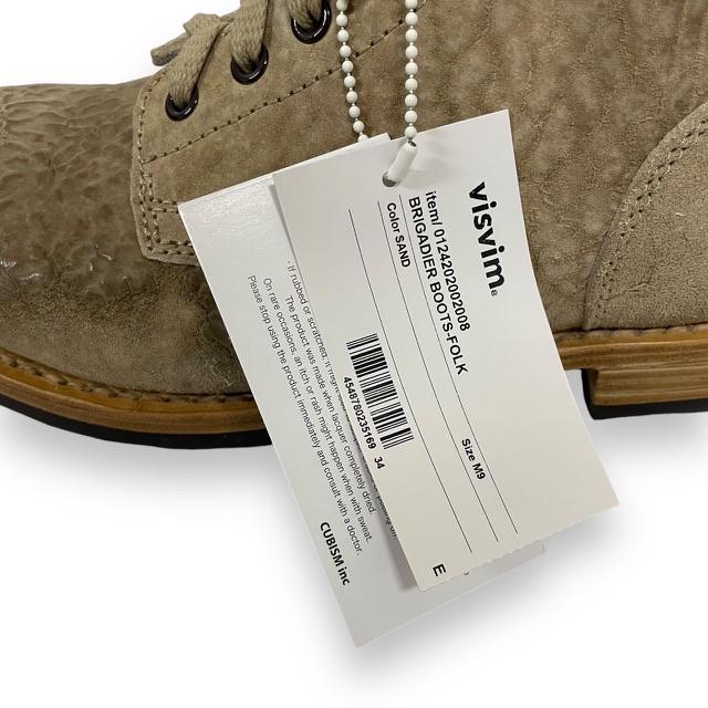 未使用品 ビズビム VISVIM 24AW BRIGADIER BOOTS FOLK SAND 未使用品 ビズビム VISVIM 24AW BRIGADIER BOOTS FOLK SAND