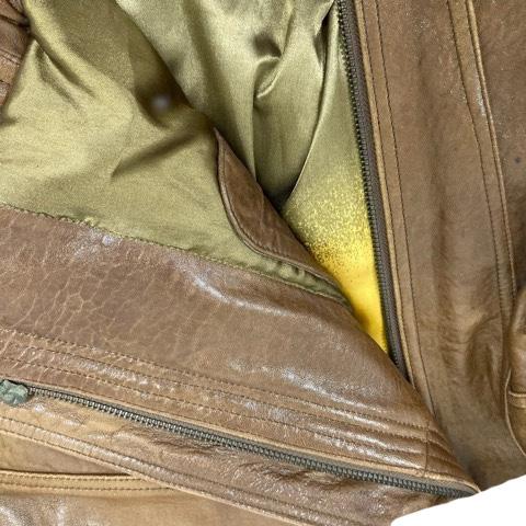 う*認様 GIANNI VALENTINO 本革　レザー　ジャケット　Mサイズ 中古・古着通販】GIANNI VALENTINO (ジャンニバレンチノ) レザー