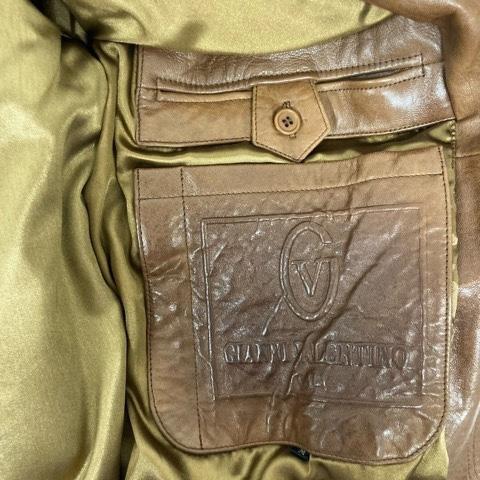 う*認様 GIANNI VALENTINO 本革　レザー　ジャケット　Mサイズ う*認様 GIANNI VALENTINO 本革 レザー ジャケット Mサイズ GIANNI