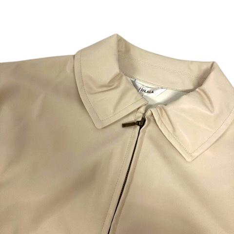 未使用品 ルララ LULALA ジャケット ブルゾン フェイクレザー 無地