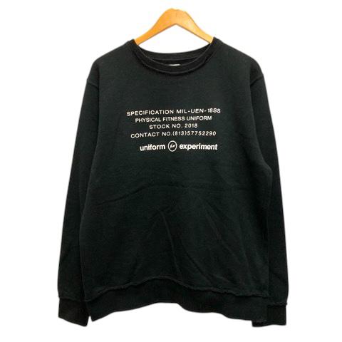 uniform experiment スウェット L 黒 【古着】【】【送料無料】 楽天