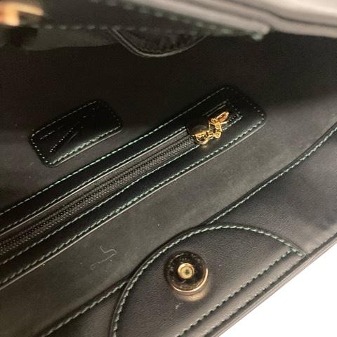 Kitamura（キタムラ） ショルダーバッグ ゴールド金具 ロゴ 黒