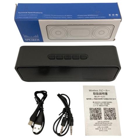 社外Bluetoothスピーカー AGM Bluetooth スピーカー SC211 多機能 カード音楽 FMラジオ 再生 黒