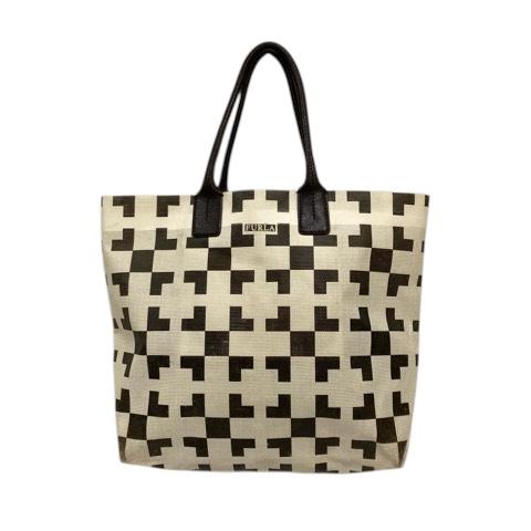 FURLA（フルラ） ハンドバッグ トートバッグ とんぼ柄 ブランドロゴ 総 