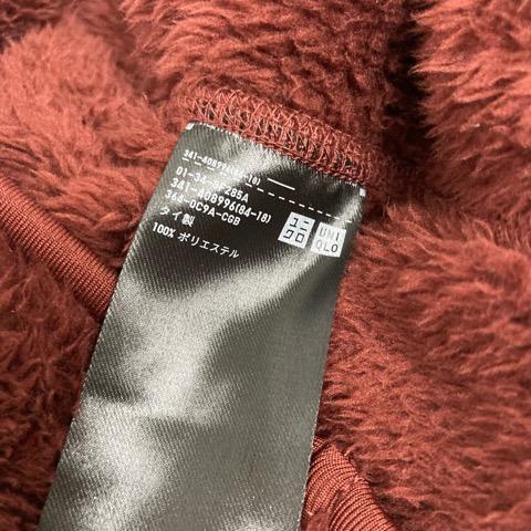 ユニクロ（UNIQLO） フリースジャケット 長袖 ハイネック 無地 341