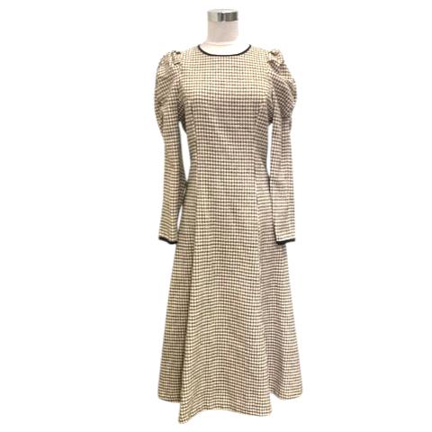 美品 2WAYボウタイツイードドレスワンピース Swingle ホワイト 白