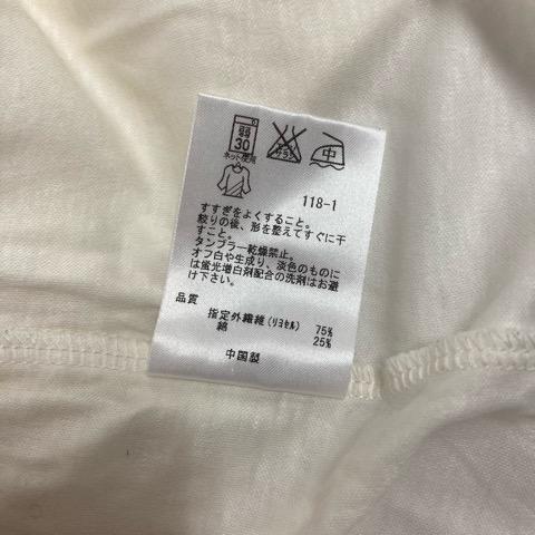 自由区 オンワード樫山 カットソー 長袖 クルーネック 無地