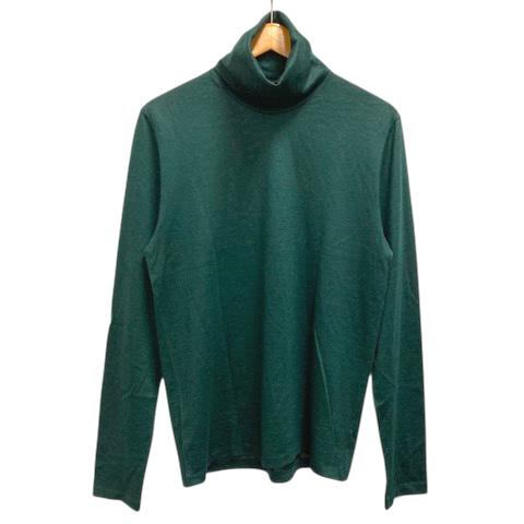 【中古】ルイヴィトン LOUIS VUITTON カットソー セーター ウール タートルネック 長袖 無地 薄手 S 緑 グリーン メンズ LOUIS VUITTON（ルイ・ヴィトン） カットソー セーター ウール