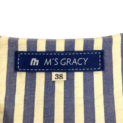 エムズグレイシー M'S GRACY ワンピース ノースリーブ コットン V