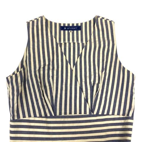 エムズグレイシー M'S GRACY ワンピース ノースリーブ コットン